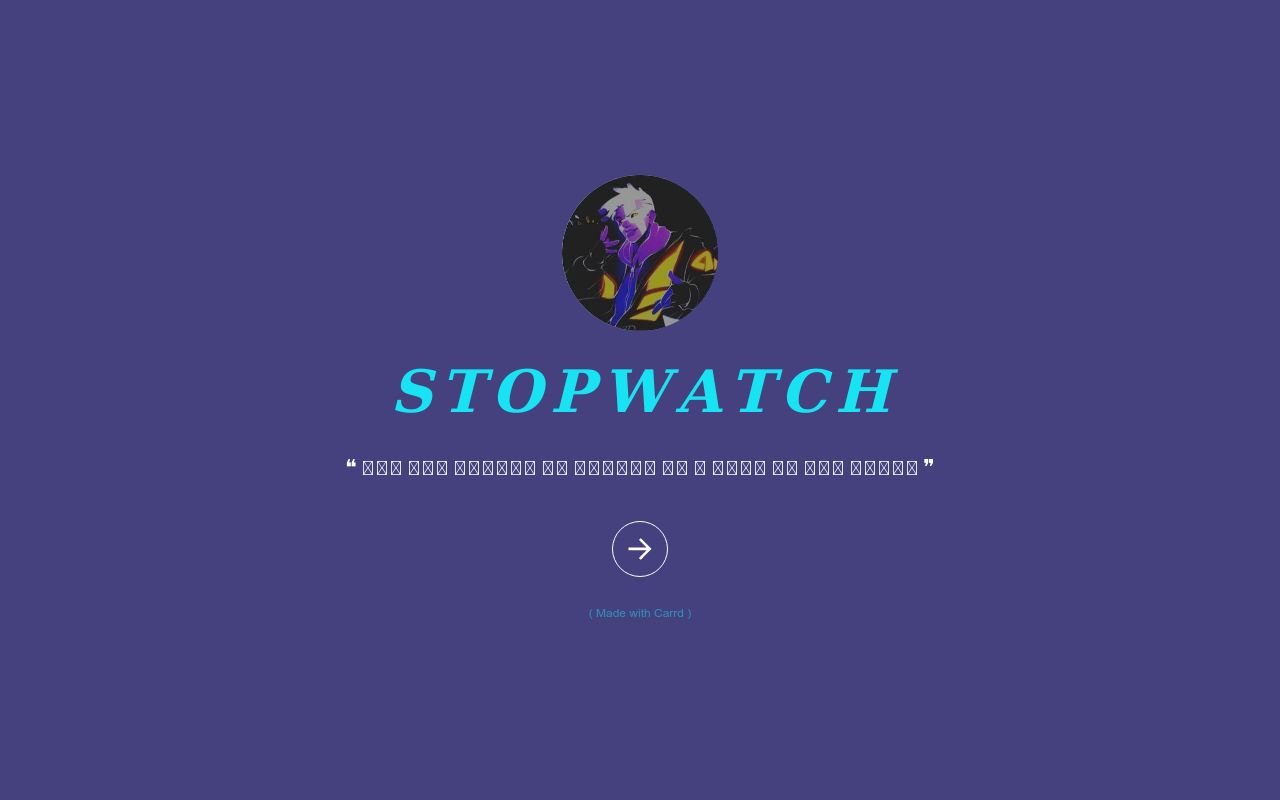 Carrd profile picture for @stopwatch